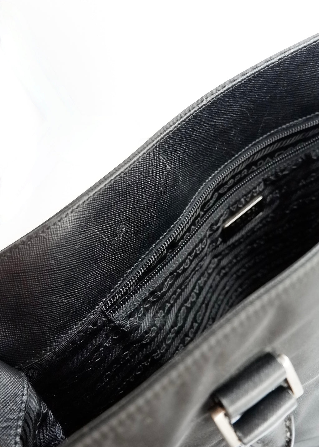 Preowned Prada Black Nylon Tote Bag