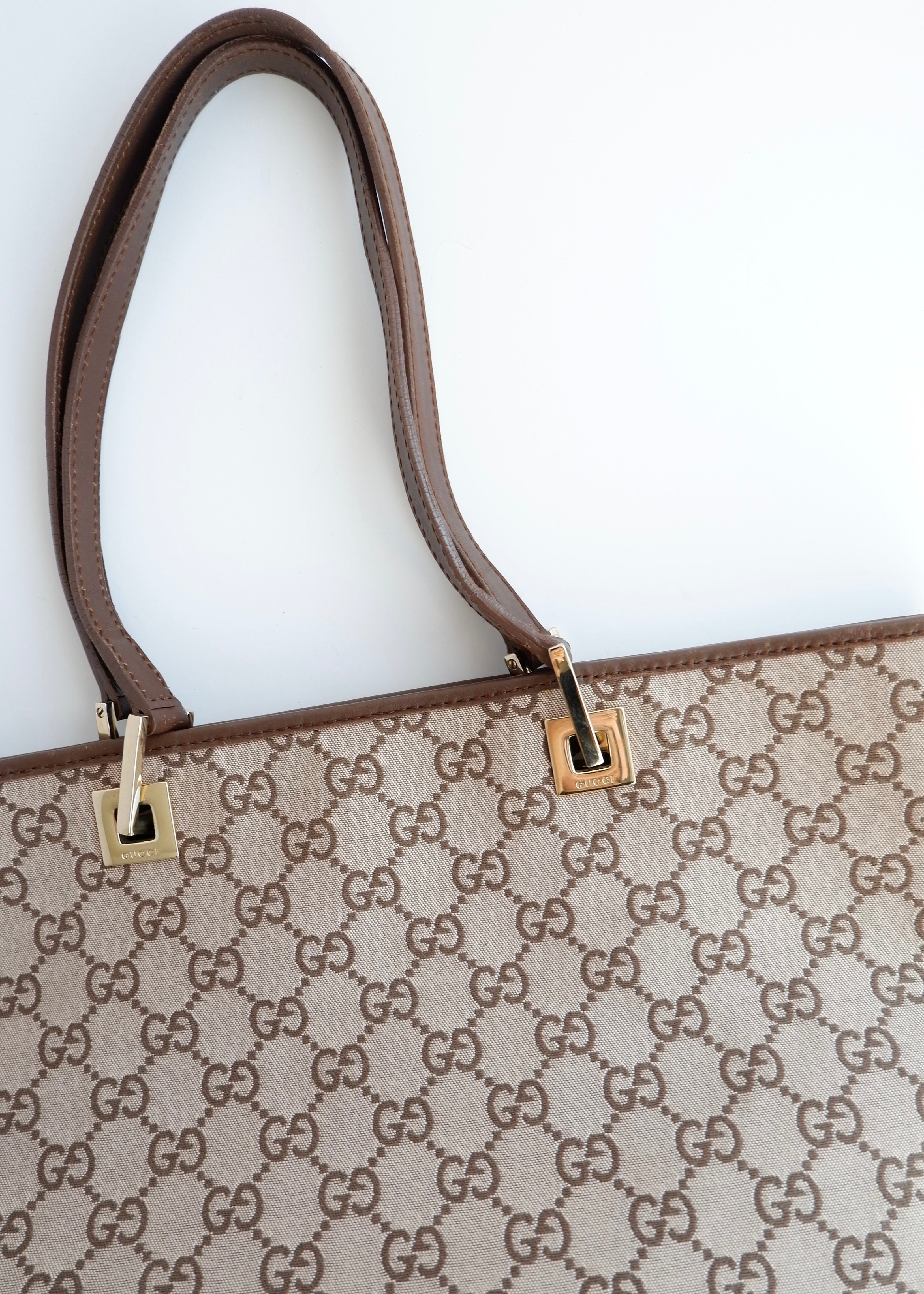 Authentic Preowned Gucci Brown GG Canvas Tote Bag