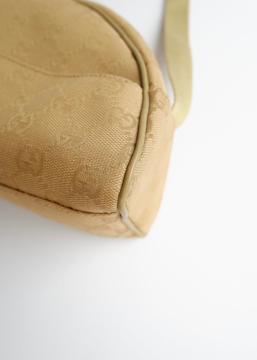 Authentic Preowned Gucci Green GG Canvas Half Moon Shoulder Bag