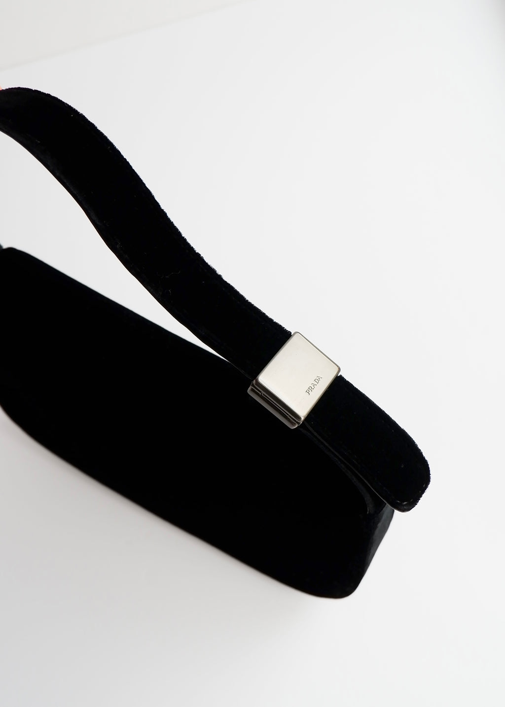 Authentic Preowned Prada Black Velvet Shoulder Bag