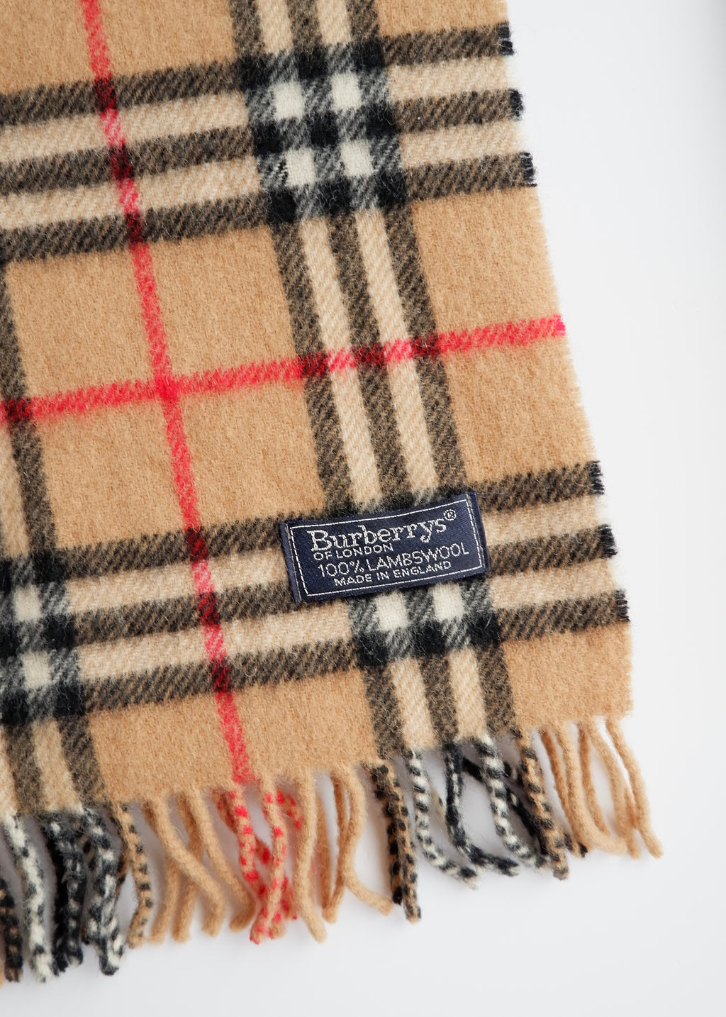 Authentic Preowned Burberry's Wool Check Print Scarf