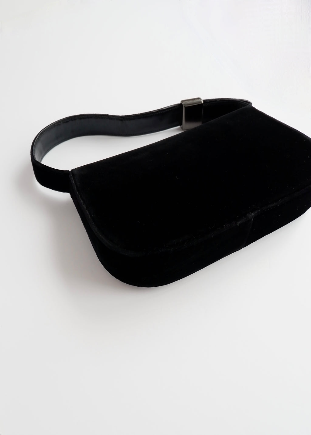 Authentic Preowned Prada Black Velvet Shoulder Bag
