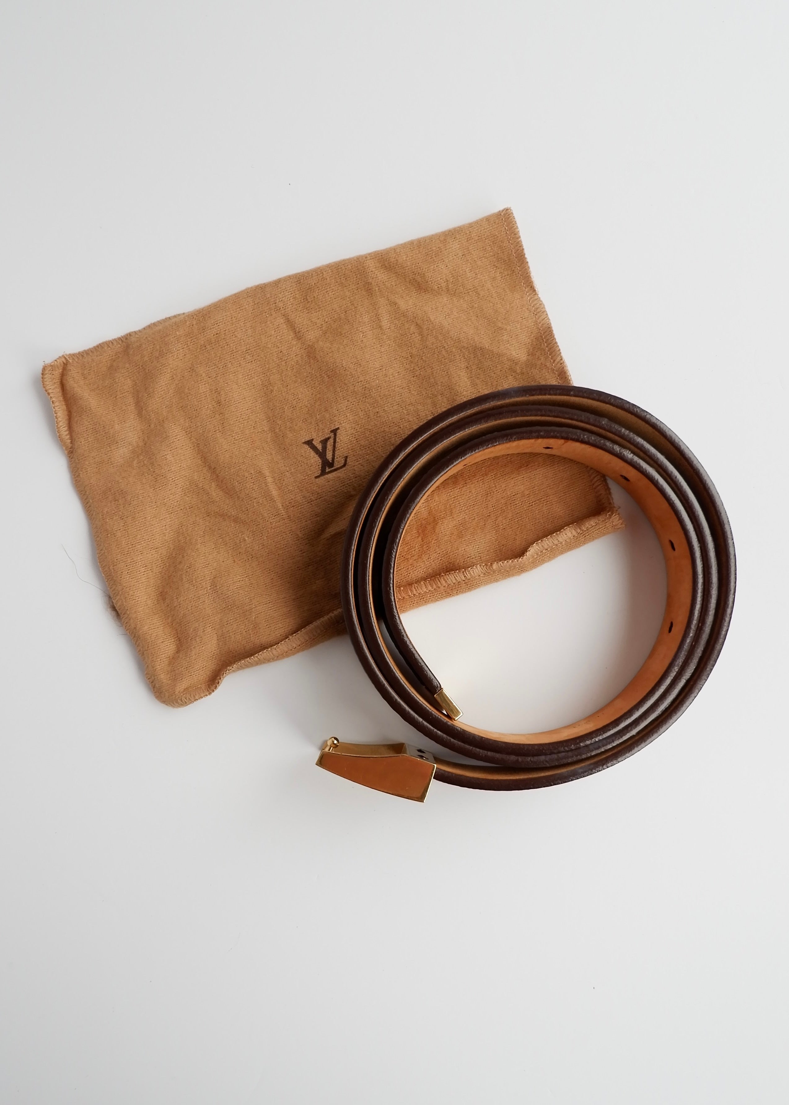 Authentique Ceinture Louis Vuitton Monogram Ceinture Carre d'occasion - 85