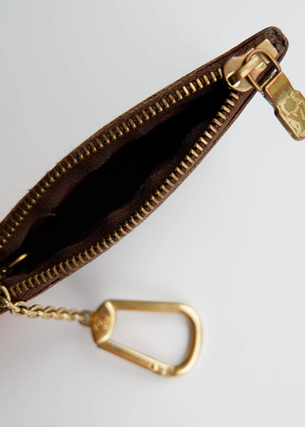 Authentique pochette à clés monogramme Louis Vuitton d'occasion