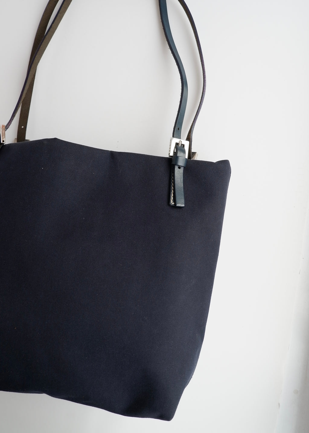 Authentic Preowned Fendi Navy Canvas FF Logo Tote Bag