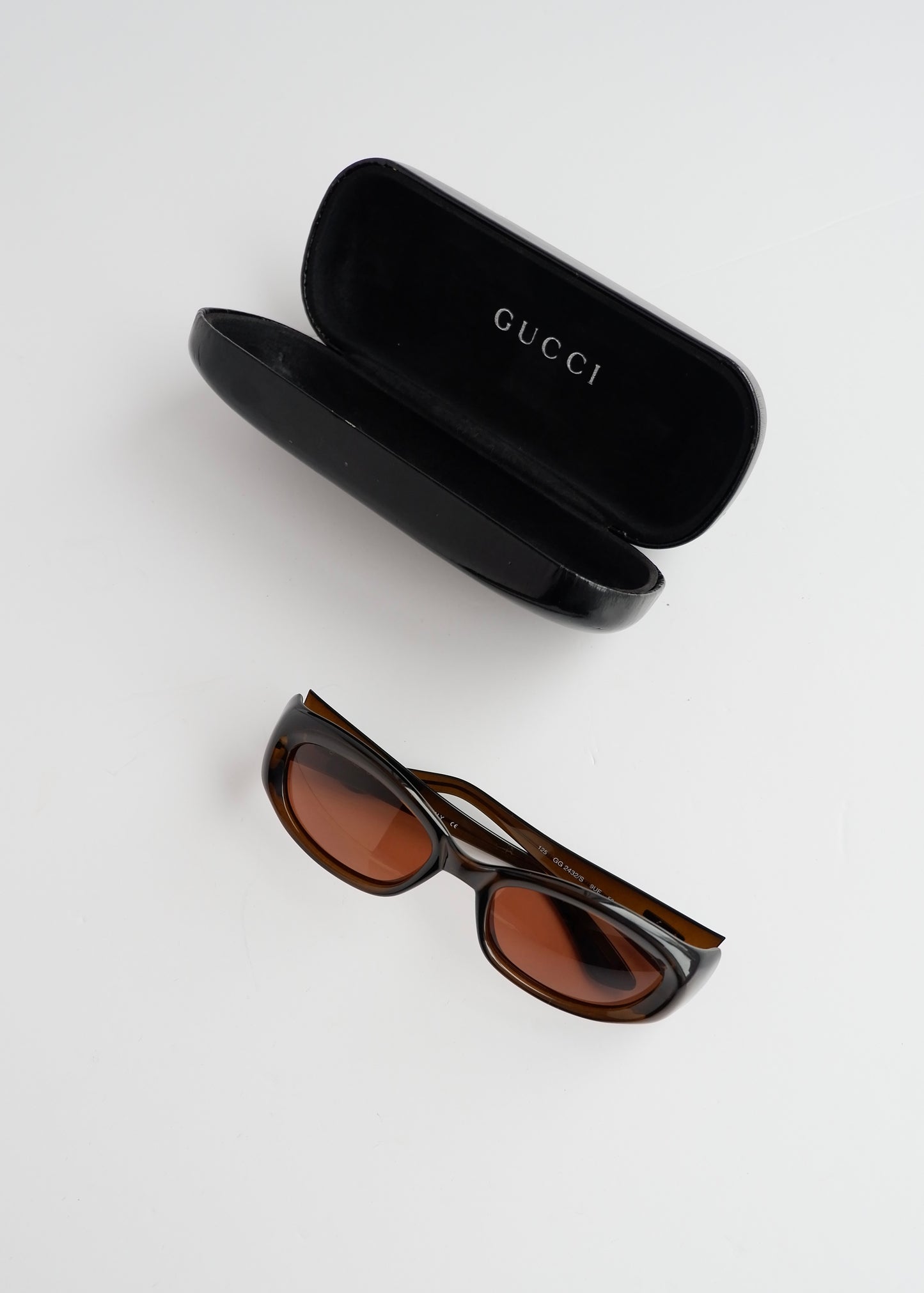 Authentic Preowned Gucci Brown Acetate Square Frame Sunglasses