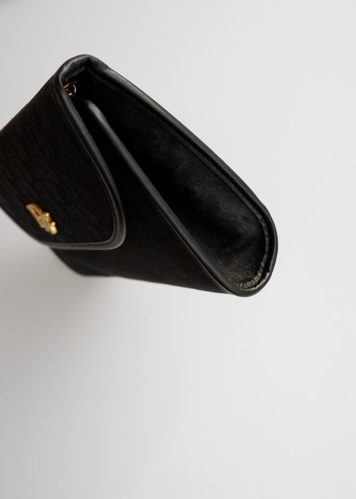 Authenti Preowned Vintage Dior Black Trotter Chain Shoulder Bag