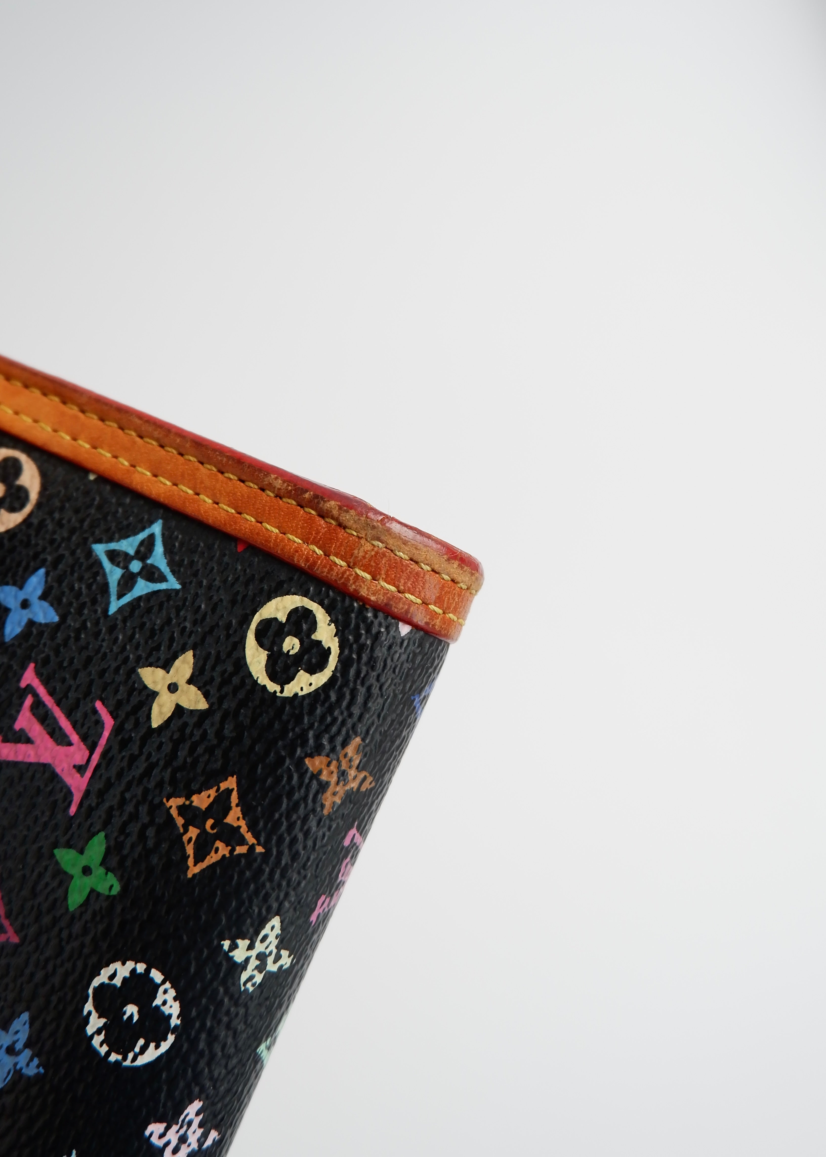 Portefeuille long Louis Vuitton noir multi d'occasion authentique