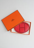 Porte-monnaie Hermès Evelyne en cuir Rose Tyrien d'occasion authentique