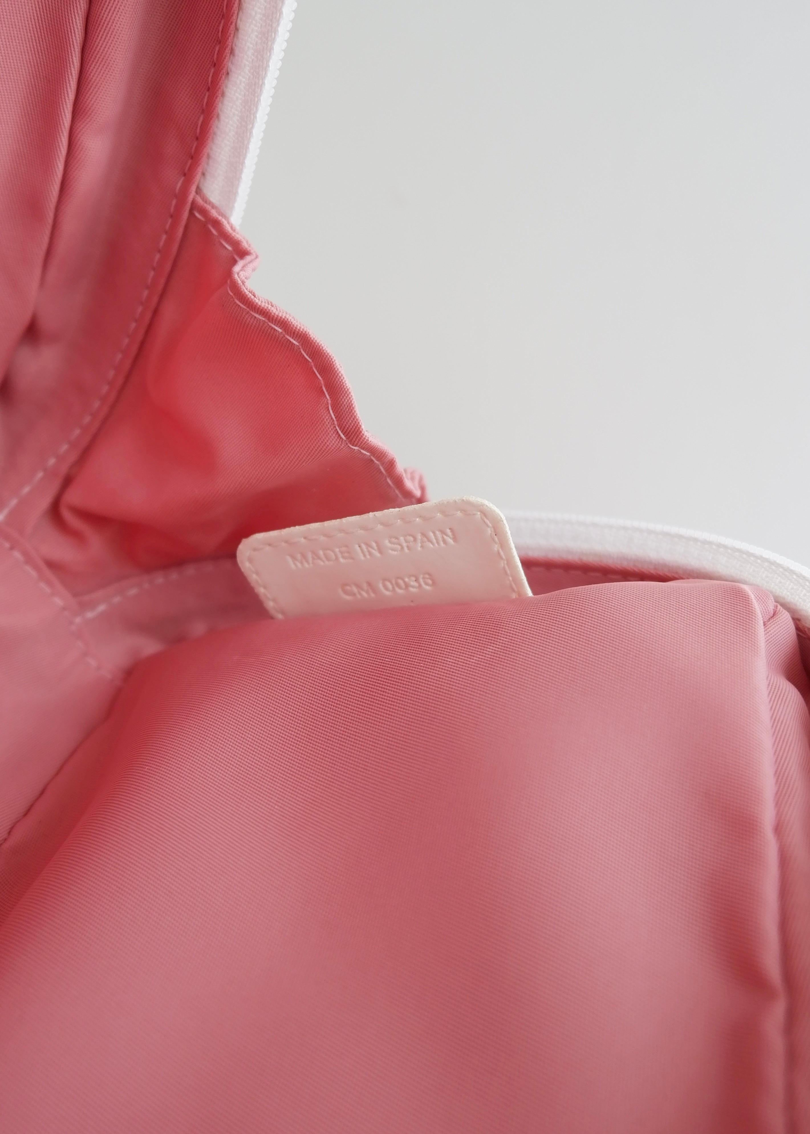Authentic Preowned Vintage Dior Pink Trotter Wrist Pouch