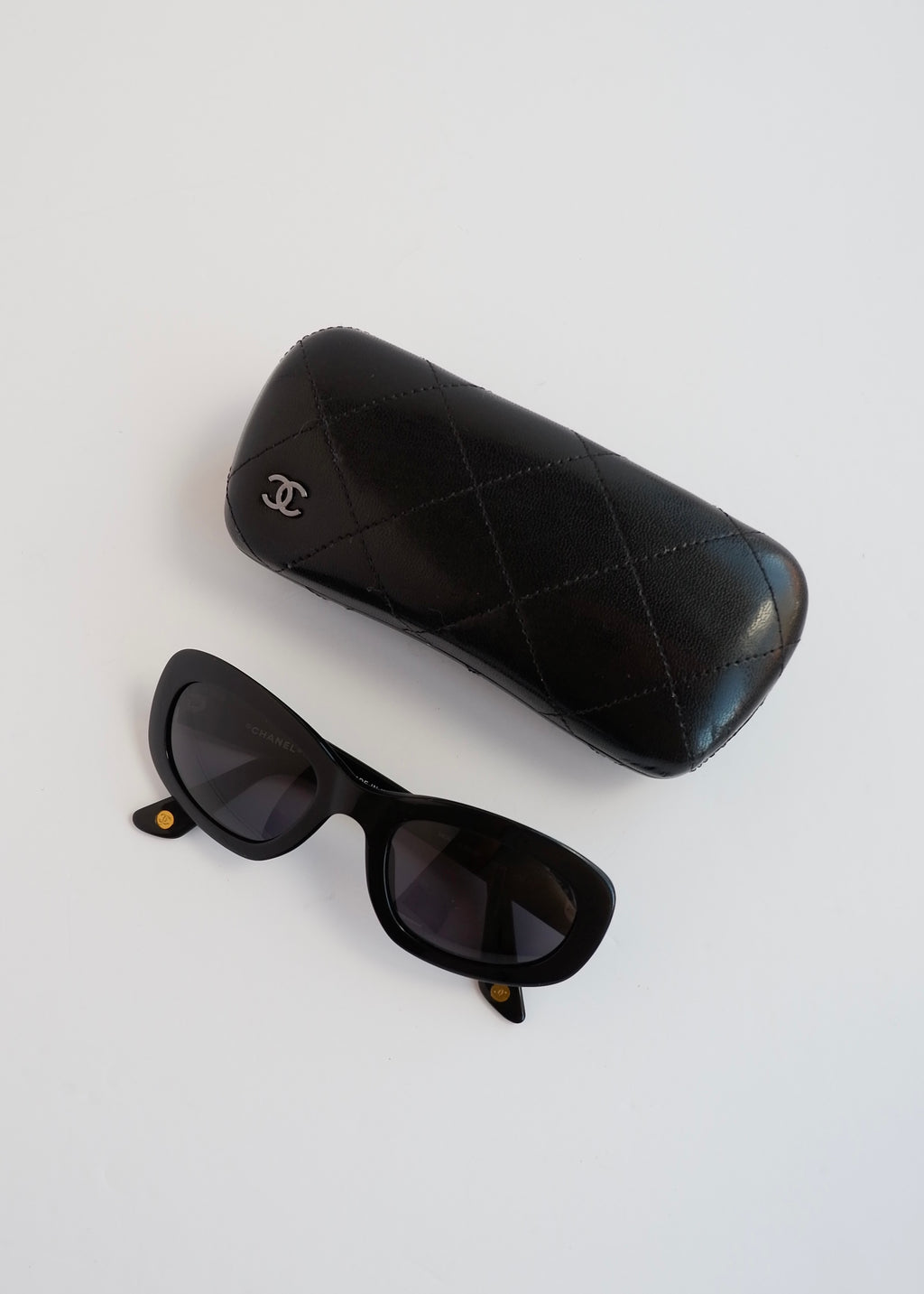 Authentic Preowned Chanel Black CC Logo Sunglasses