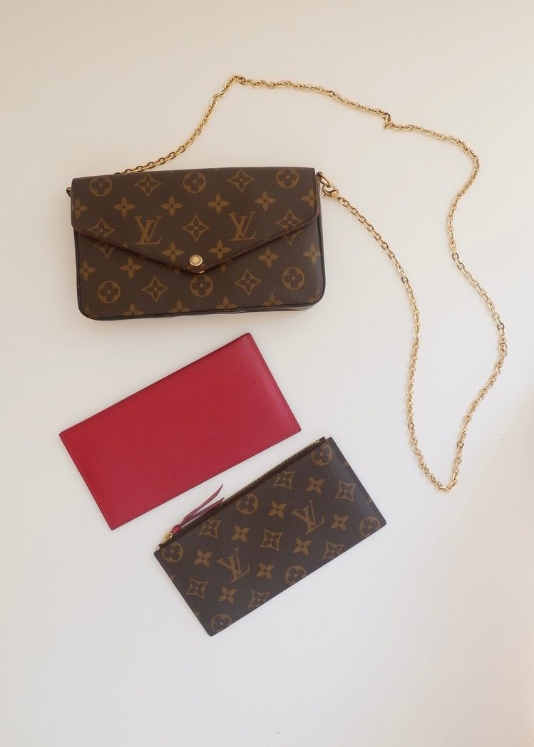 Preowned Louis Vuitton Monogram Felicie Pochette Crossbody Bag