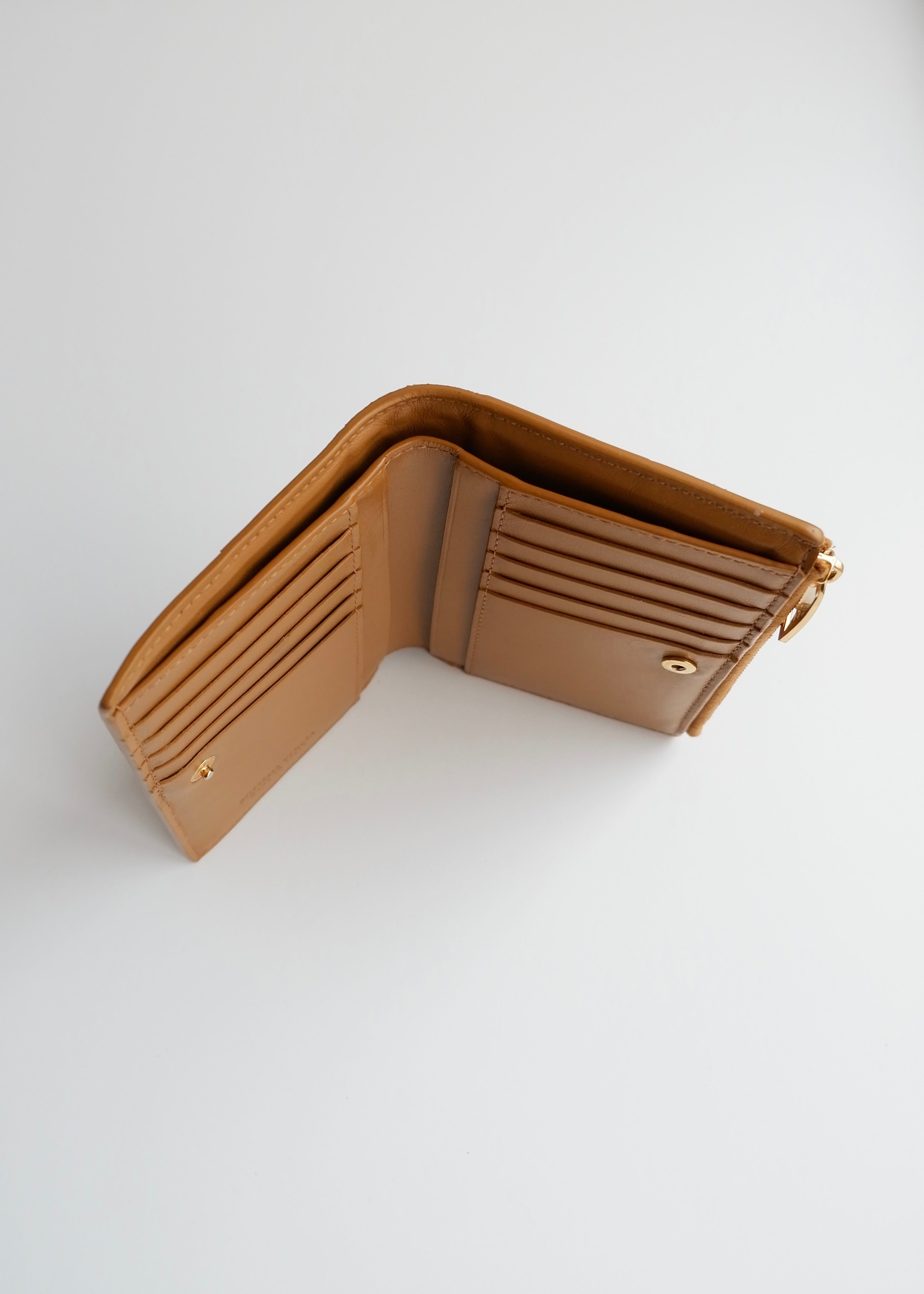 Authentic Preowned Bottega Veneta Brown Leather Bi-Fold Wallet