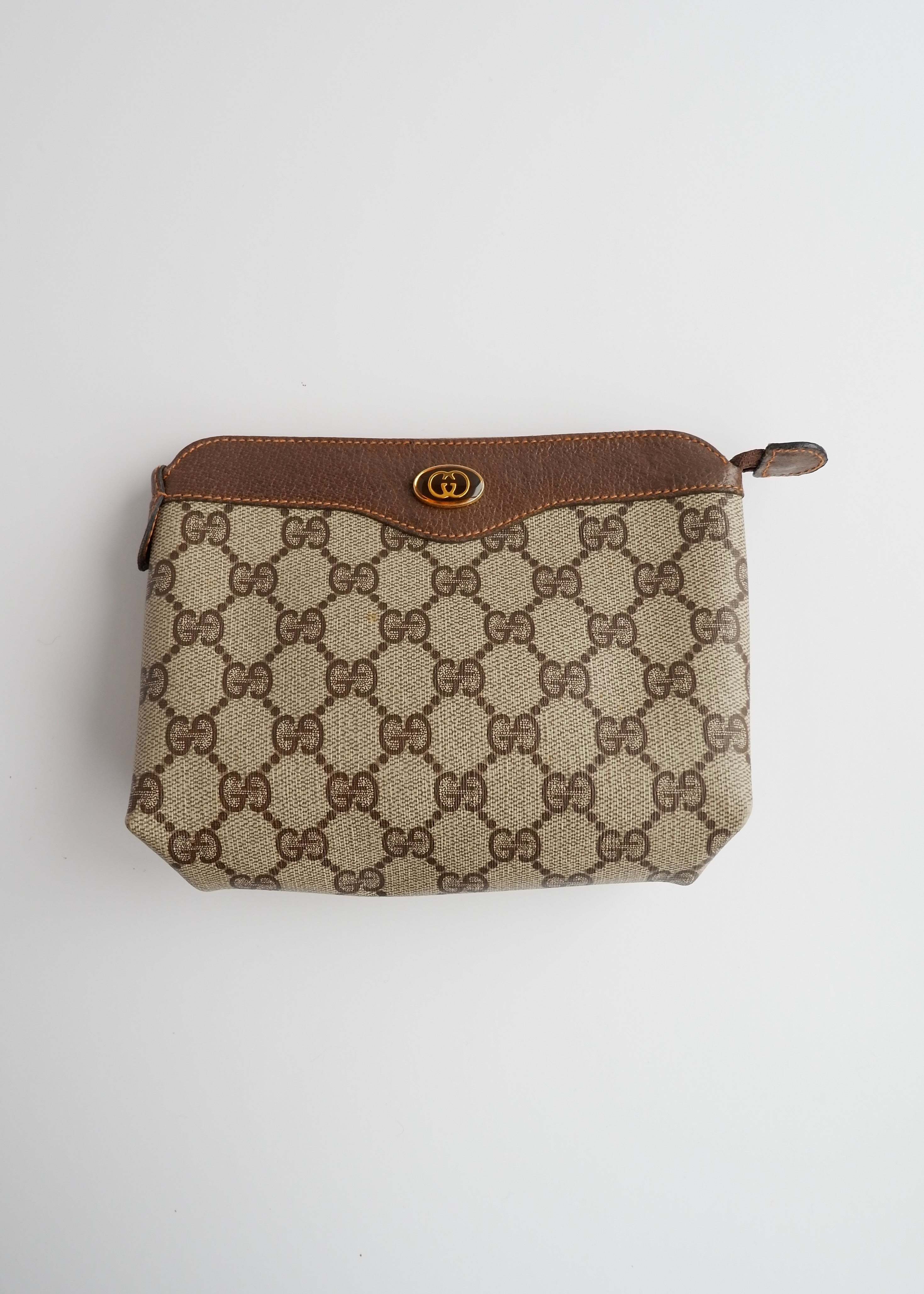 Authentic Preowned Vintage Gucci GG Canvas Pouch