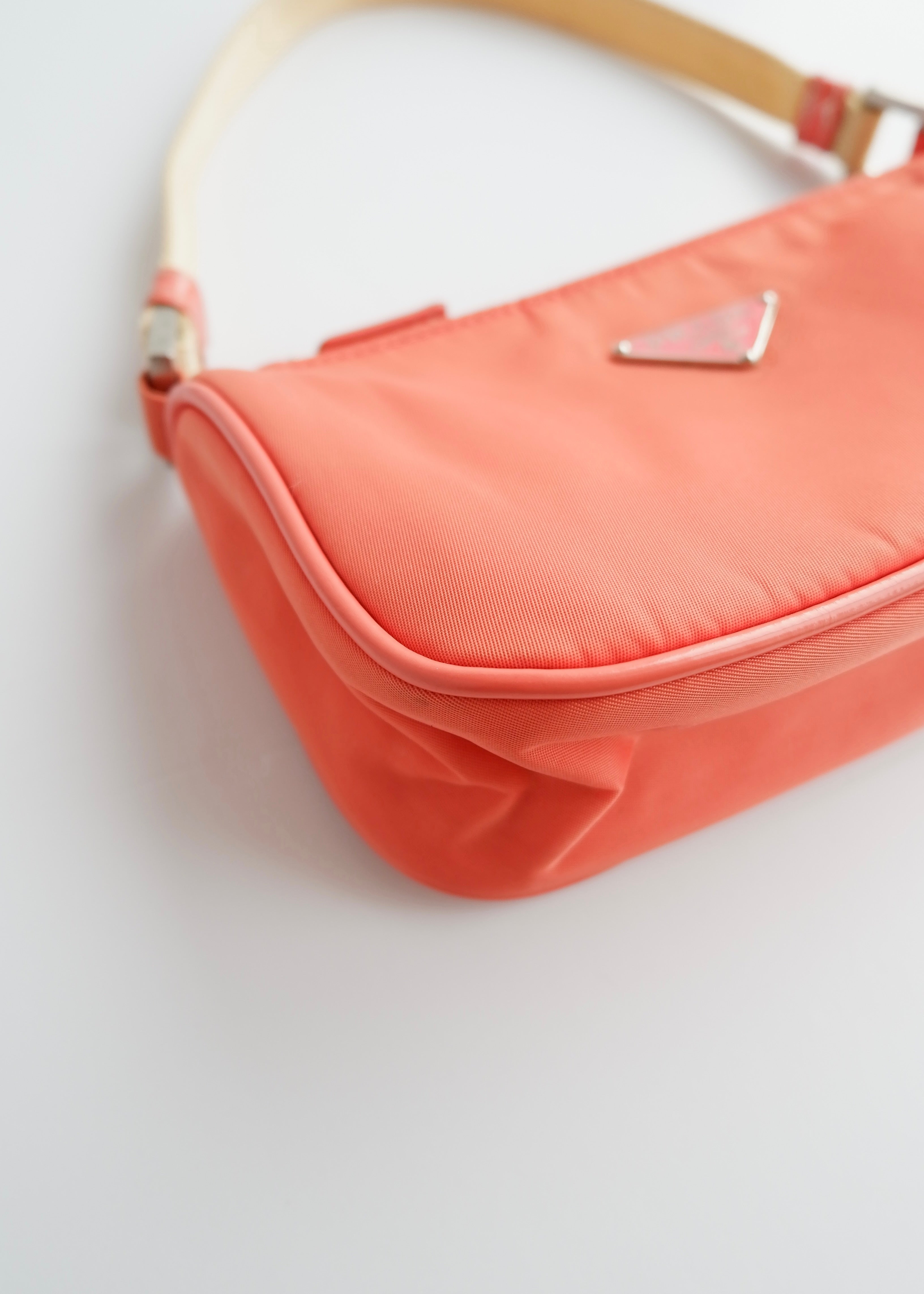 Authentic Preowned Prada Salmon Pink Nylon Shoulder Bag