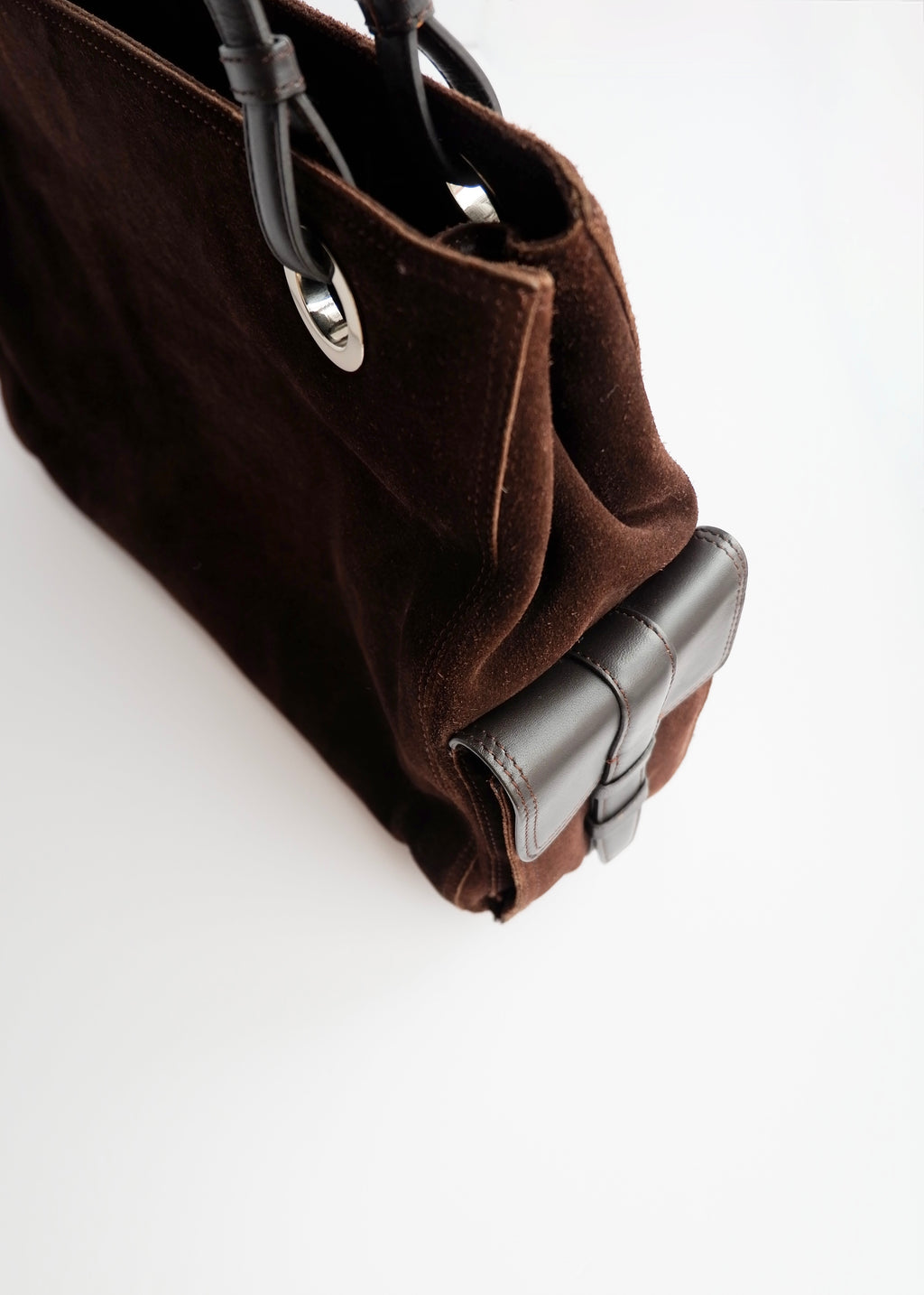 Sac cabas Givenchy en daim marron authentique d'occasion