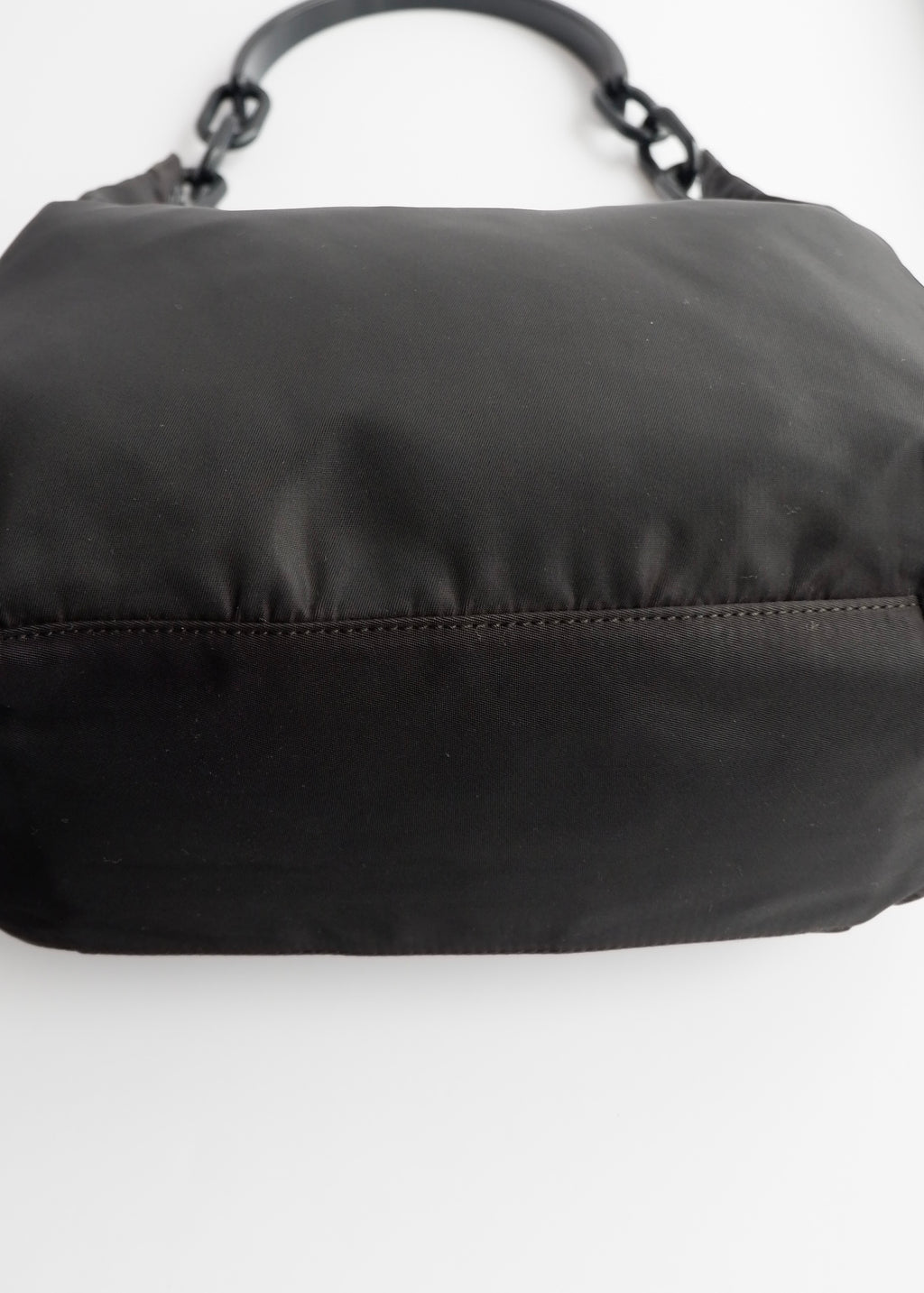Authentic Preowned Prada Black Nylon Hobo Shoulder Bag