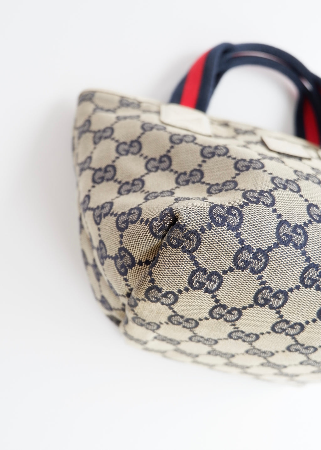 Authentic Preowned Gucci Navy GG Canvas Micro Handbag