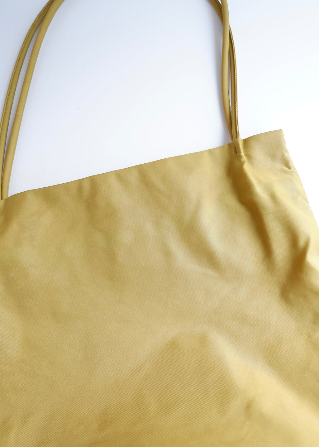 Authentique Sac Cabas Prada en Nylon Vert d'occasion