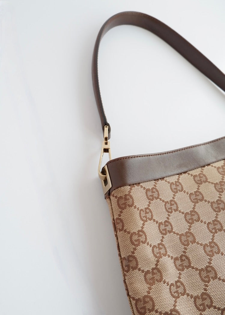 Authentic Preowned Gucci Brown GG Canvas Shoulder Bag