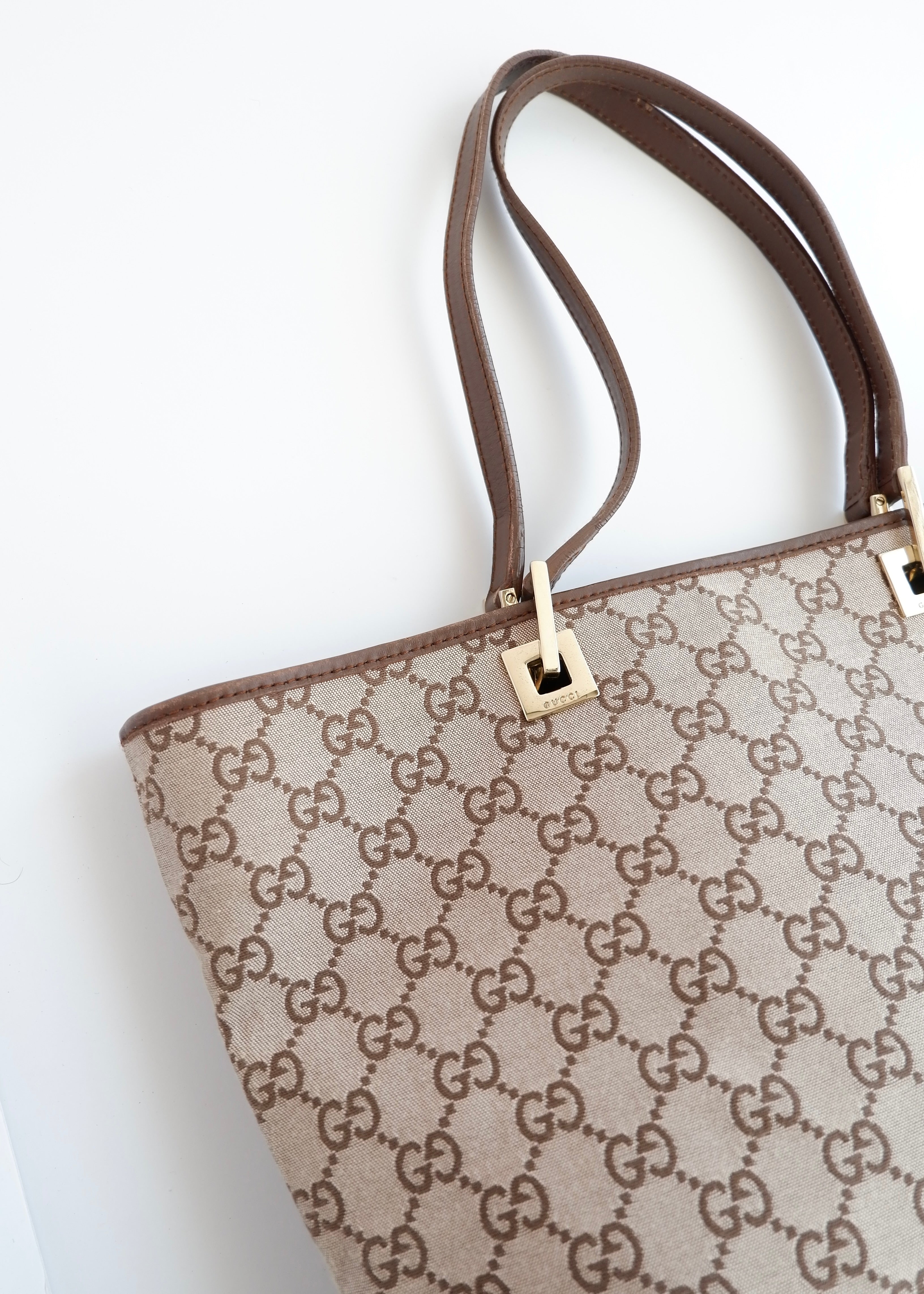 Authentic Preowned Gucci Brown GG Canvas Tote Bag