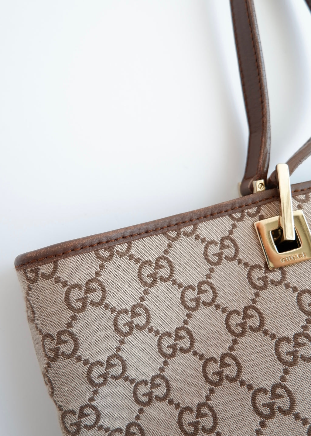 Authentic Preowned Gucci Brown GG Canvas Tote Bag