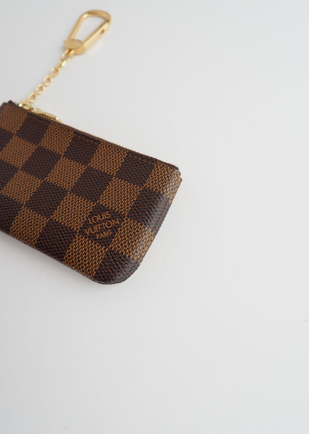 Authentic Preowned Louis Vuitton Damier Ebene Pochette Cle