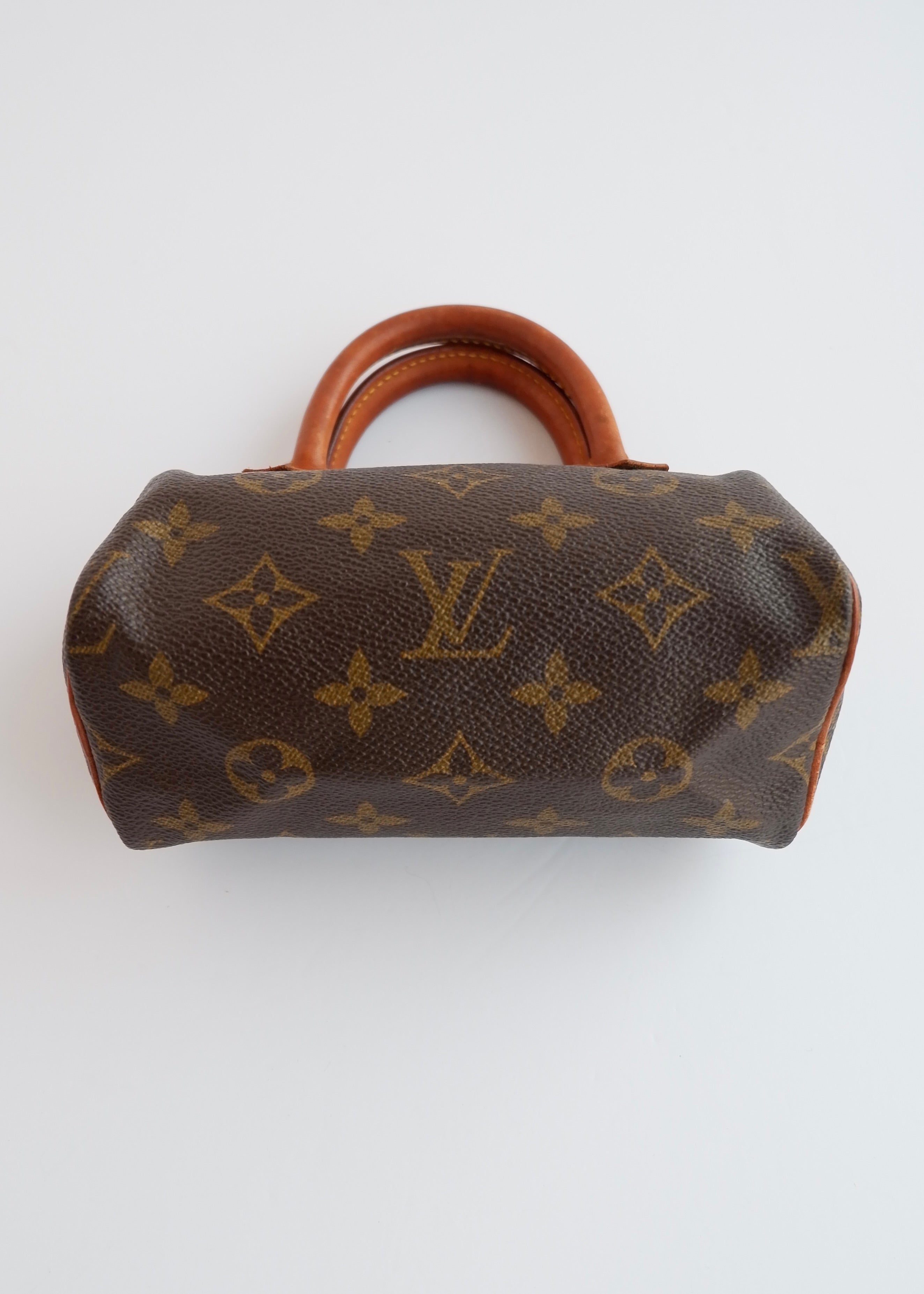 Authentic Preowned Vintage Louis Vuitton Monongram Nano Speedy (with strap)
