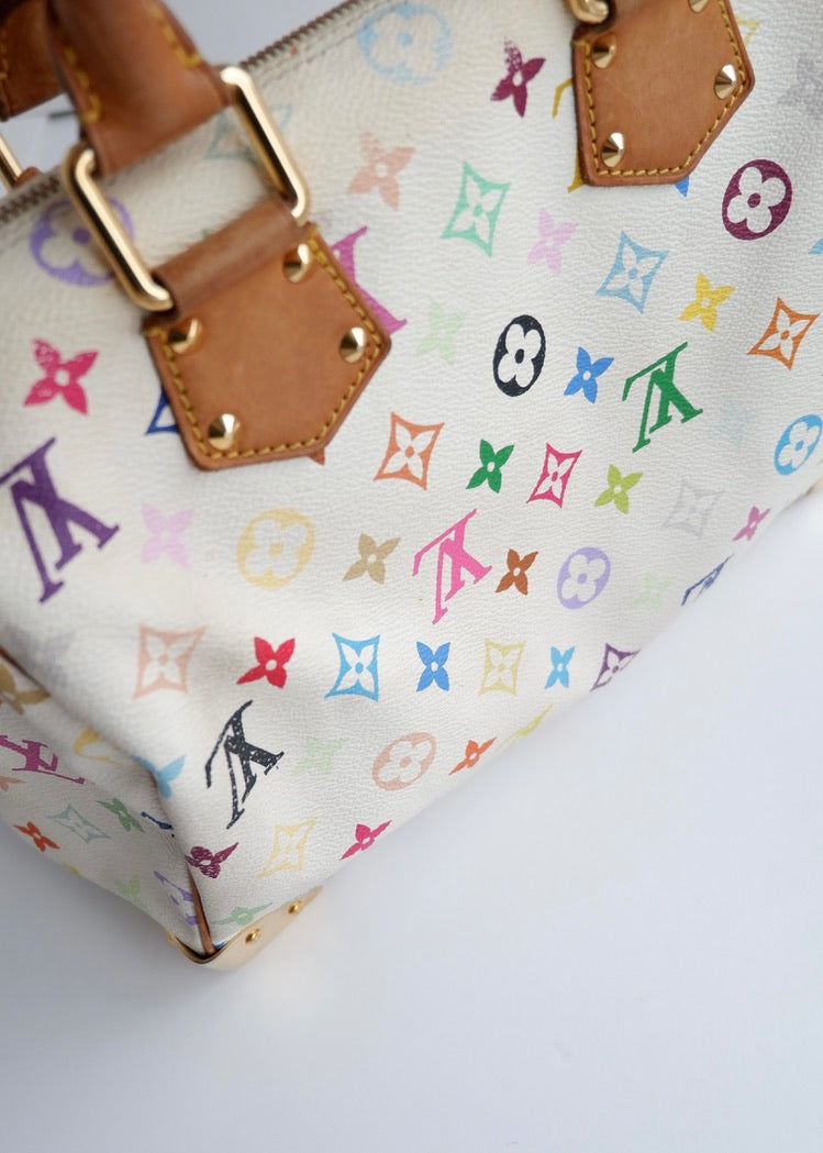 Authentic Preowned Louis Vuitton Monogram Multi-Color Speedy 30 Bag