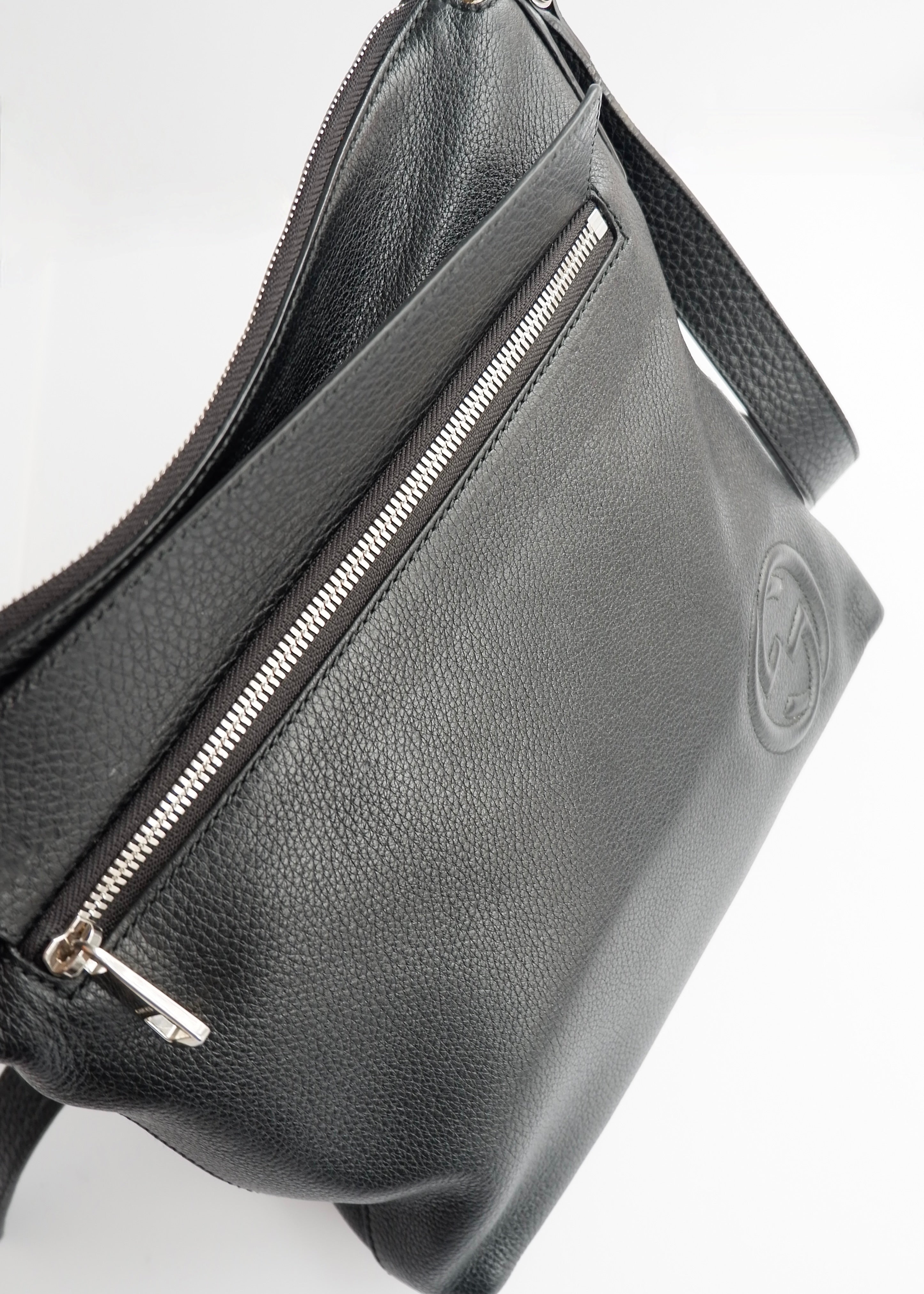 Authentic Preowned Gucci Black Leather Soho Crossbody