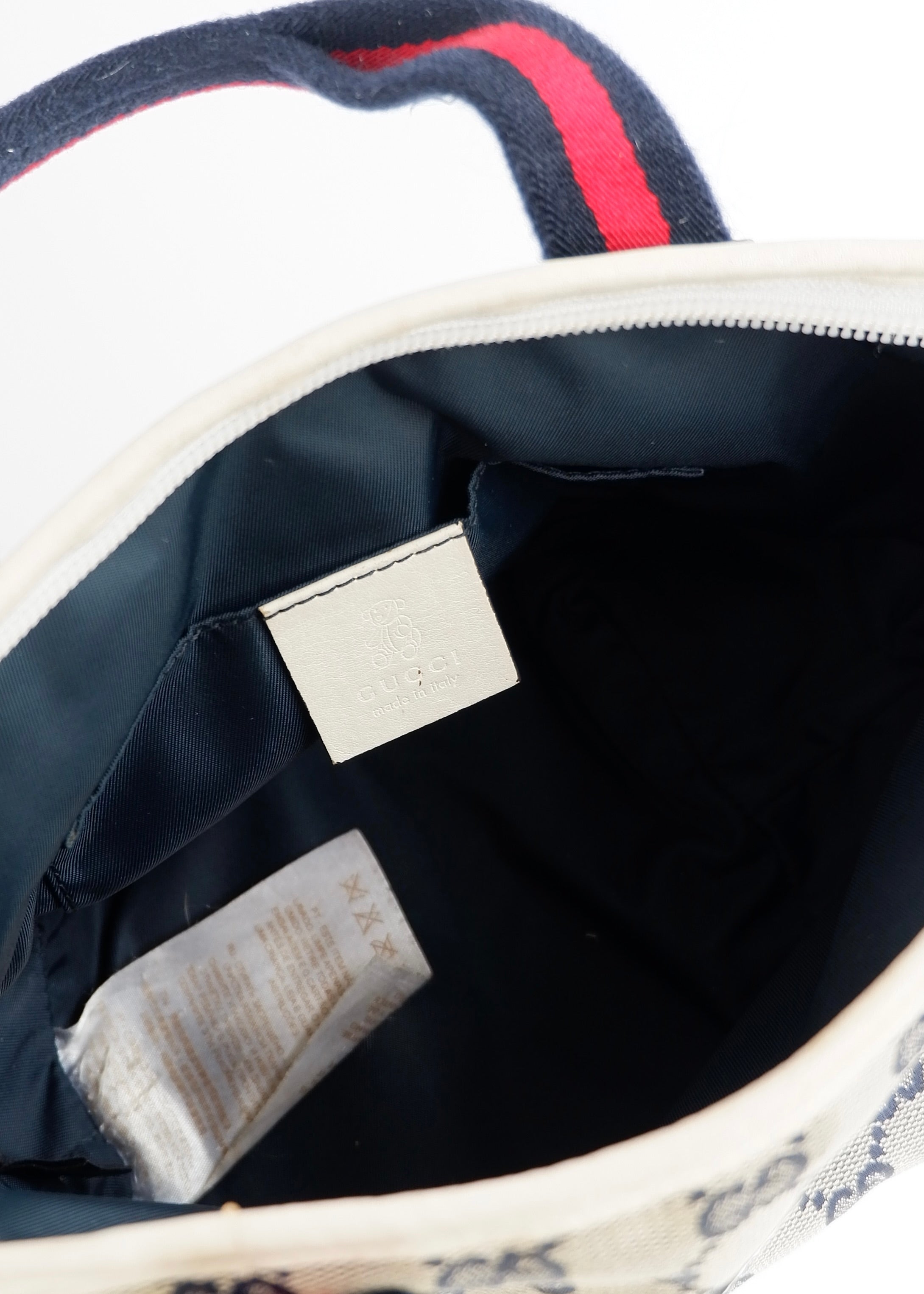 Authentic Preowned Gucci Navy GG Canvas Micro Handbag