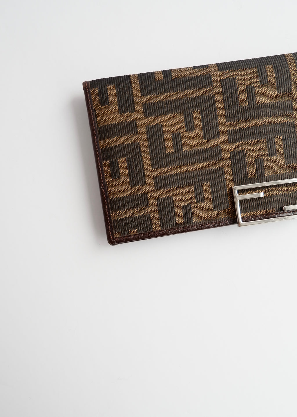 Authentic Preowned Vintage Fendi Zucca Long Wallet