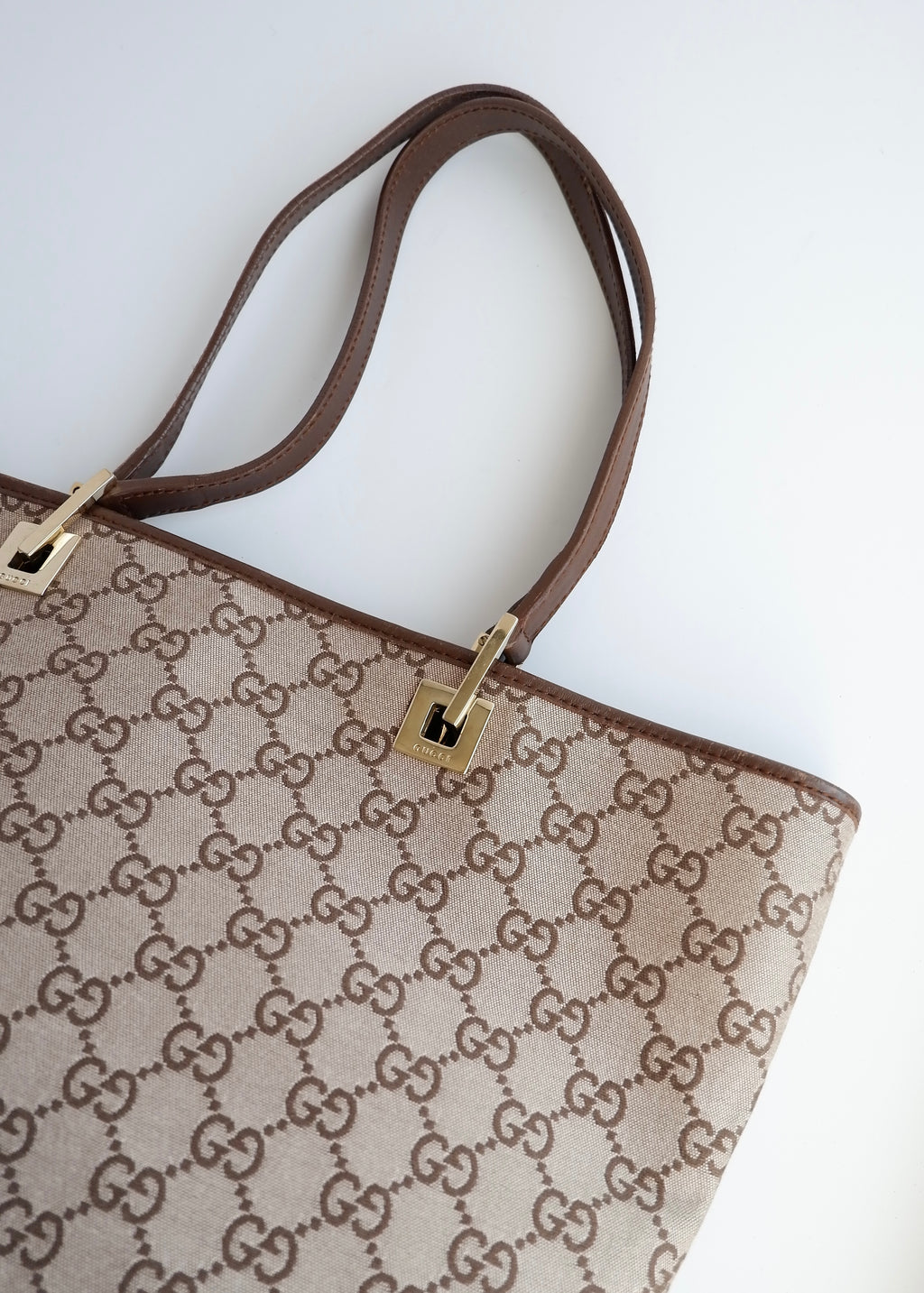 Authentic Preowned Gucci Brown GG Canvas Tote Bag