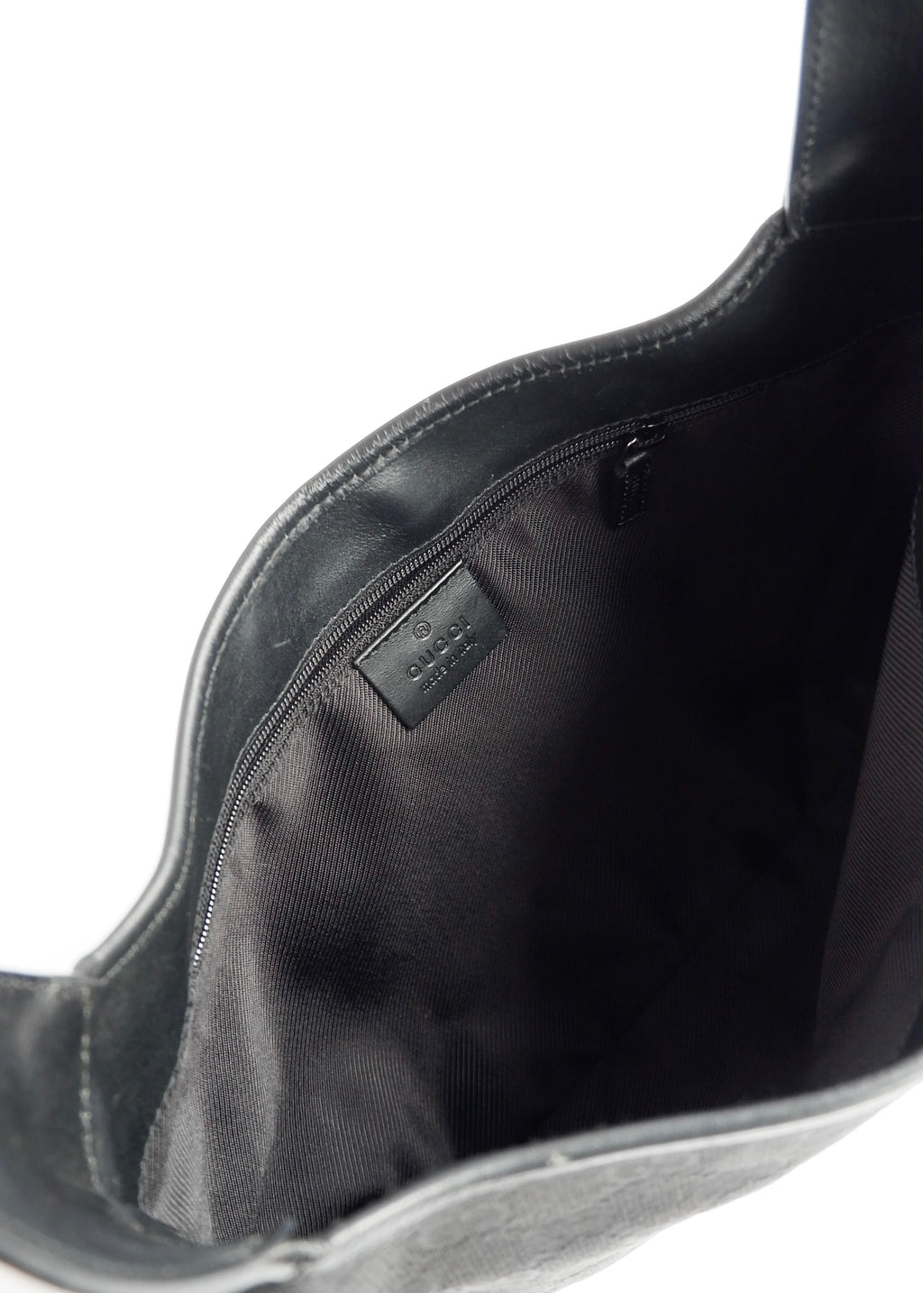 Authentic Preowned Gucci Black GG Canvas Jackie Shoulder Bag