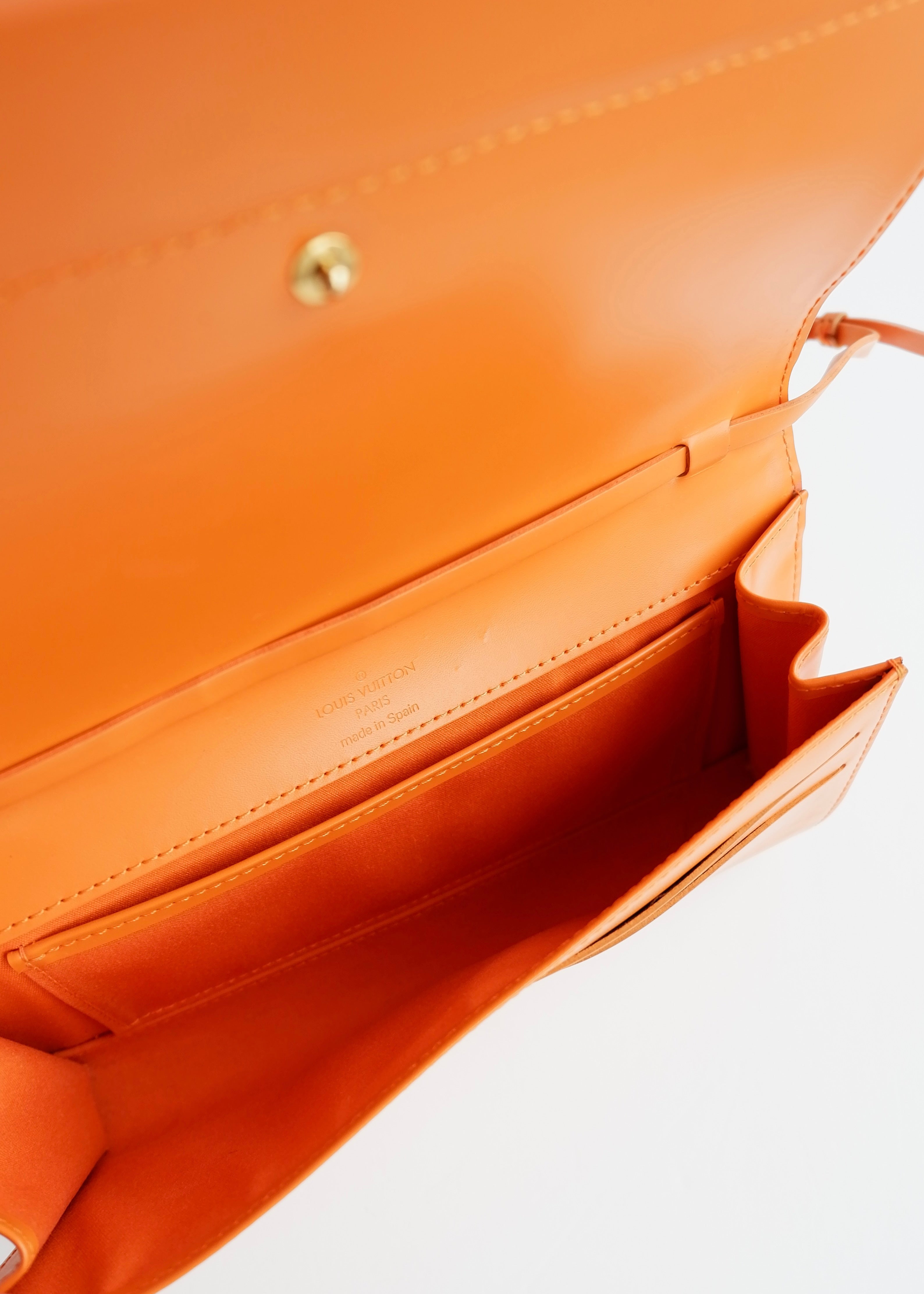 Authentic Preowned Louis Vuitton Orange Epi Leather Honfleur Shoulder Bag