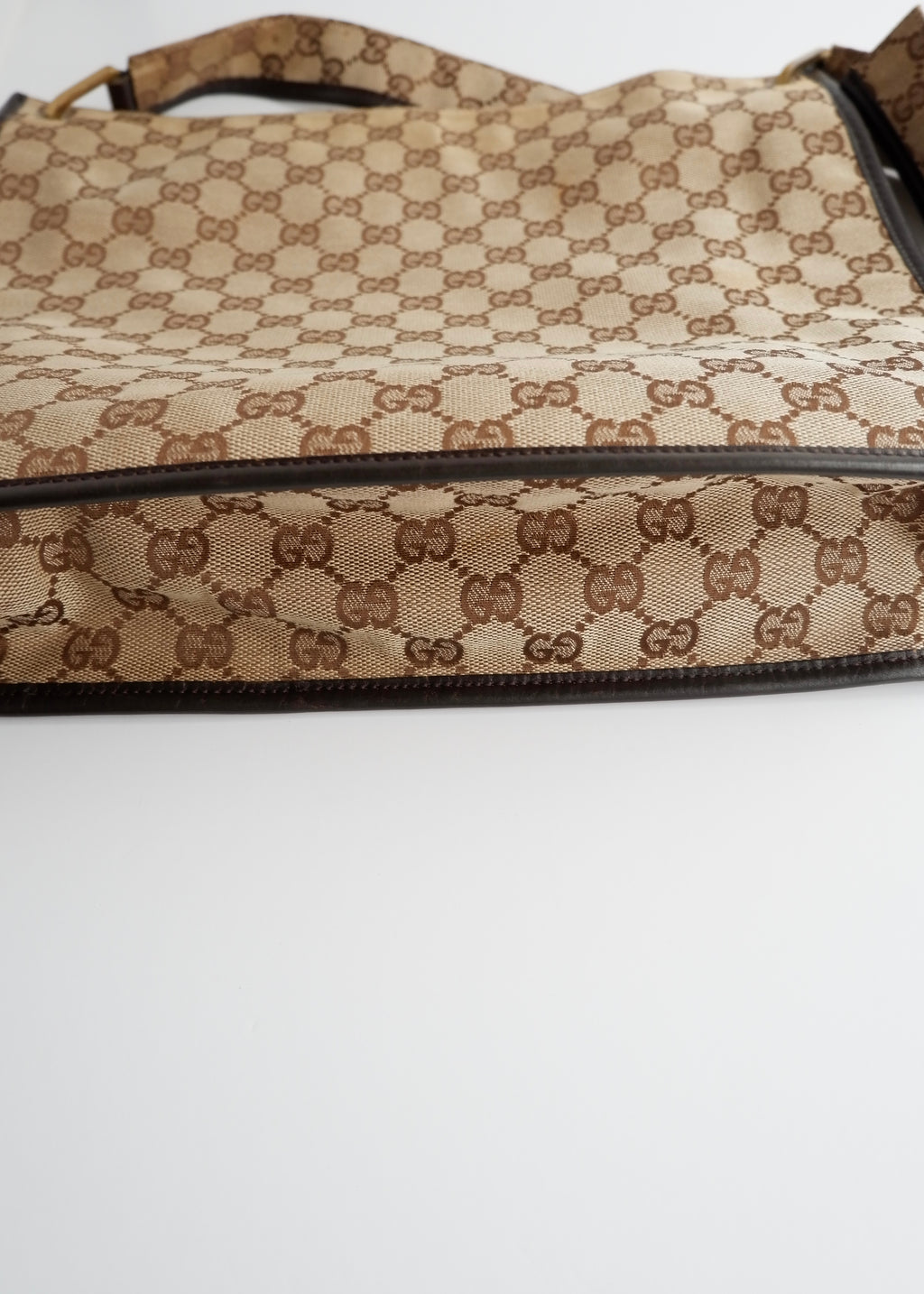 Authentic Preowned Gucci Brown GG Canvas Crossbody Bag