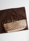 Authentic Preowned Gucci Brown GG Canvas Boat Pochette