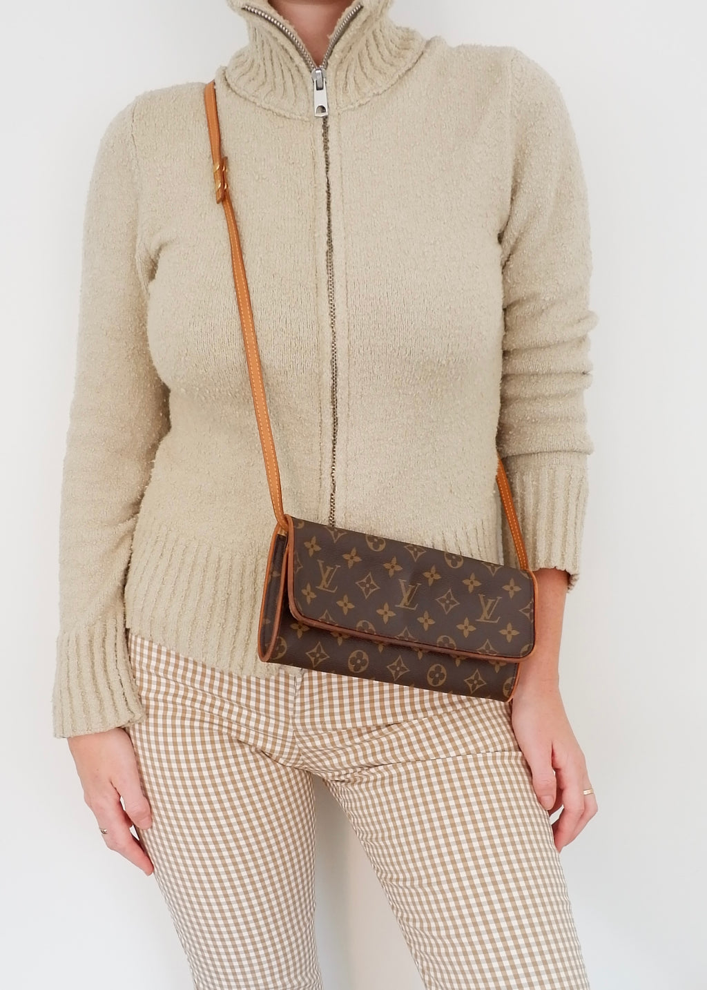 Authentique Louis Vuitton Monogram Pochette Twin GM d'occasion