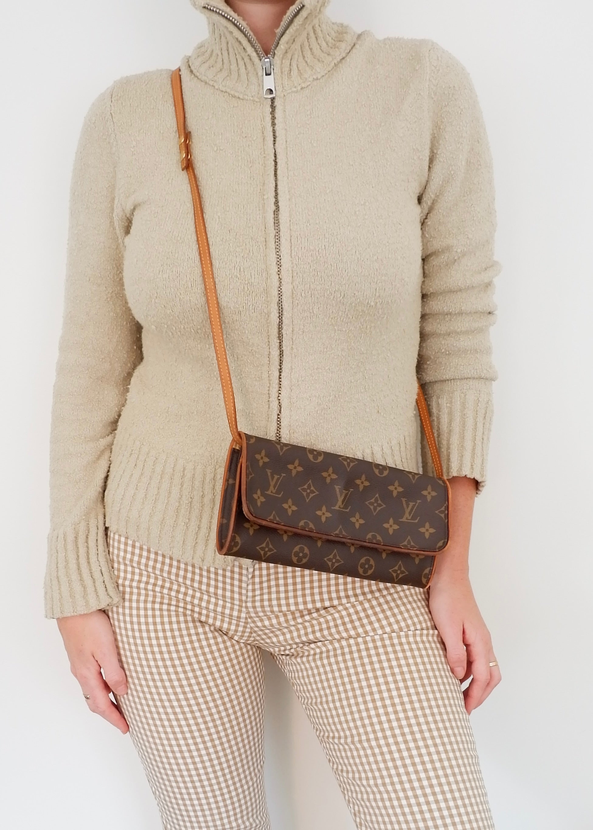 Authentique Louis Vuitton Monogram Pochette Twin GM d'occasion