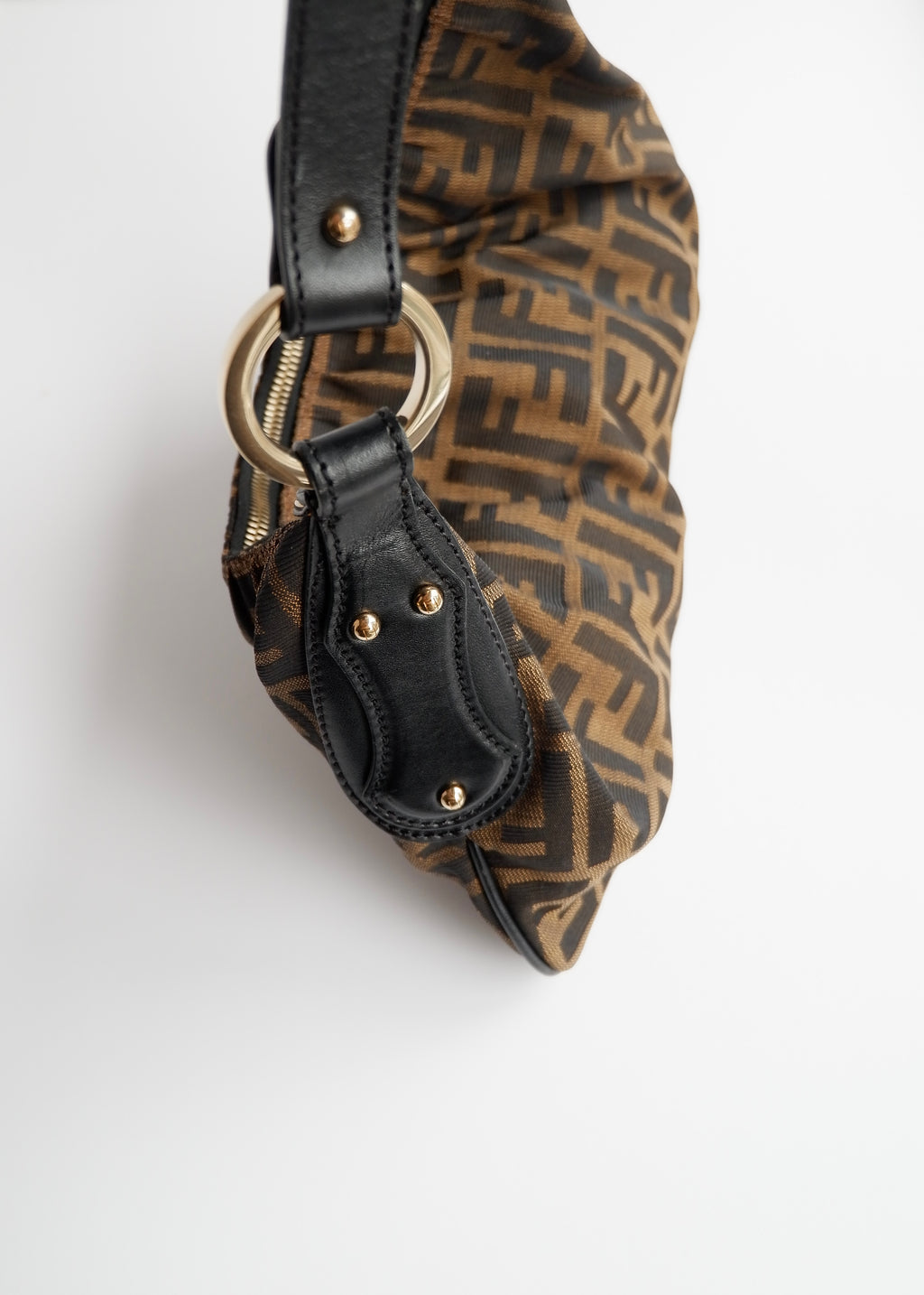 Preowned Fendi Brown Zucca Hobo Shoulder Bag