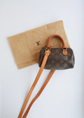 Authentic Preowned Vintage Louis Vuitton Monongram Nano Speedy (with strap)