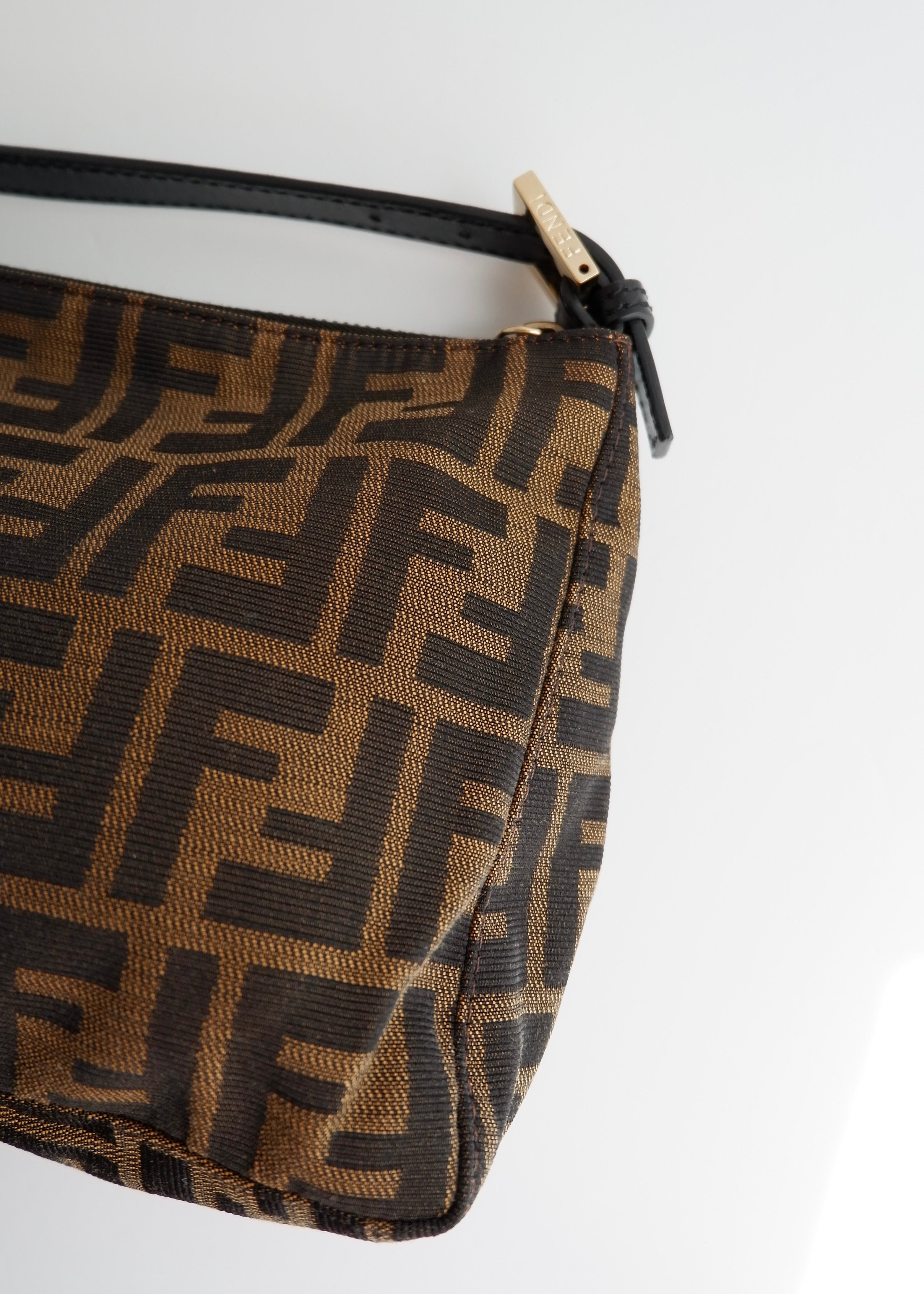 Preowned Fendi Zucca Print Micro Handbag