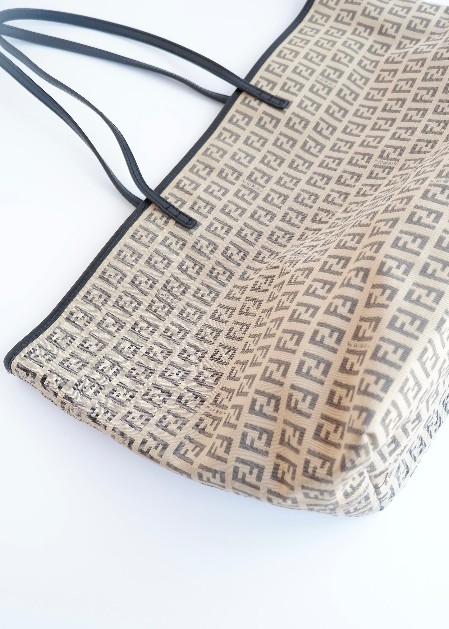Authentic Preowned Fendi Black Zucchino Tote Bag