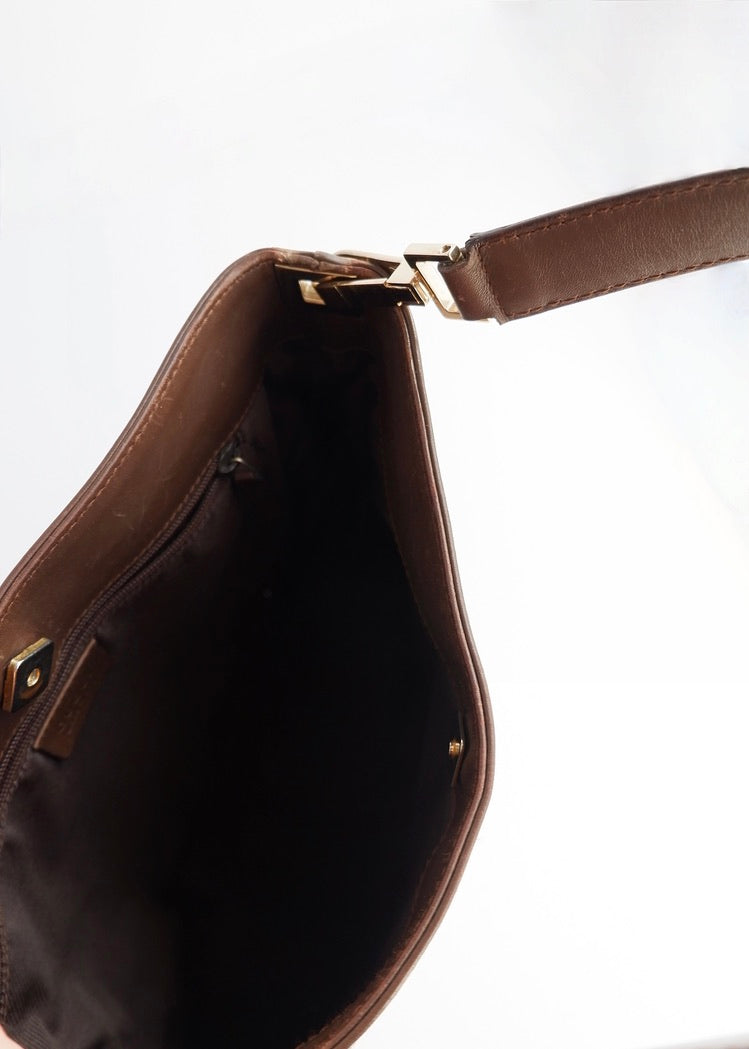 Authentic Preowned Gucci Brown GG Canvas Shoulder Bag