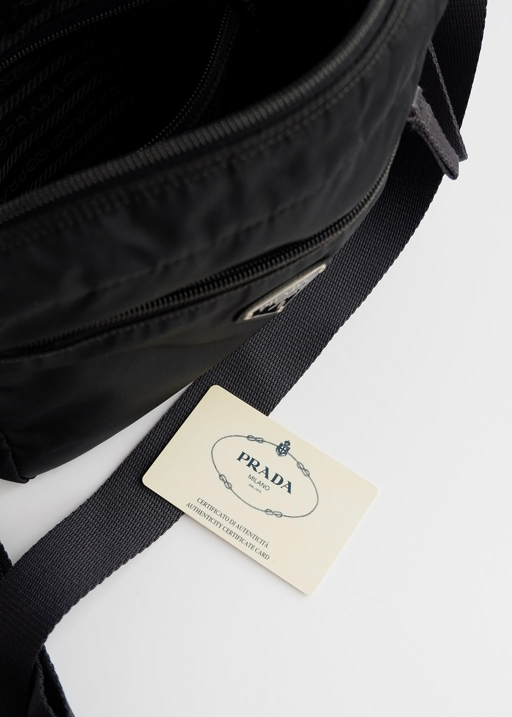 Authentic Preowned Prada Black Nylon Crossbody Bag