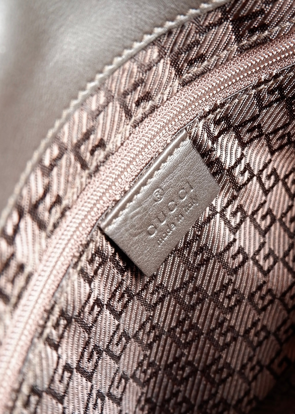 Authentic Preowned Gucci Brown Leather Shoulder Bag
