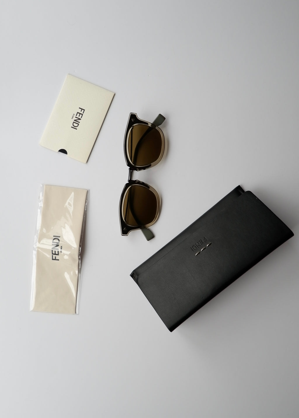 Authentic Preowned Fendi Grey Zucca Print Sunglasses