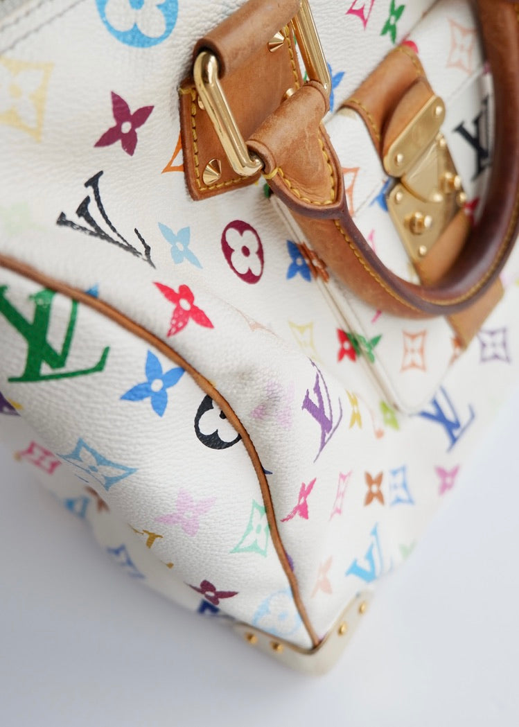 Authentic Preowned Louis Vuitton Monogram Multi-Color Speedy 30 Bag