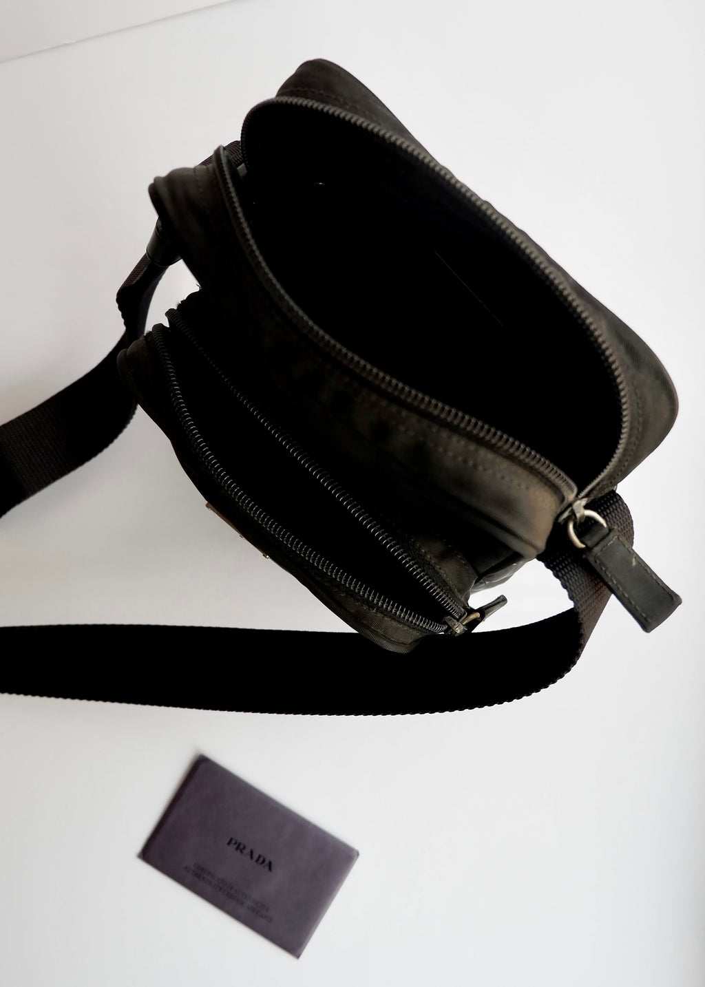 Authentic Preowned Prada Black Nylon Crossbody Bag