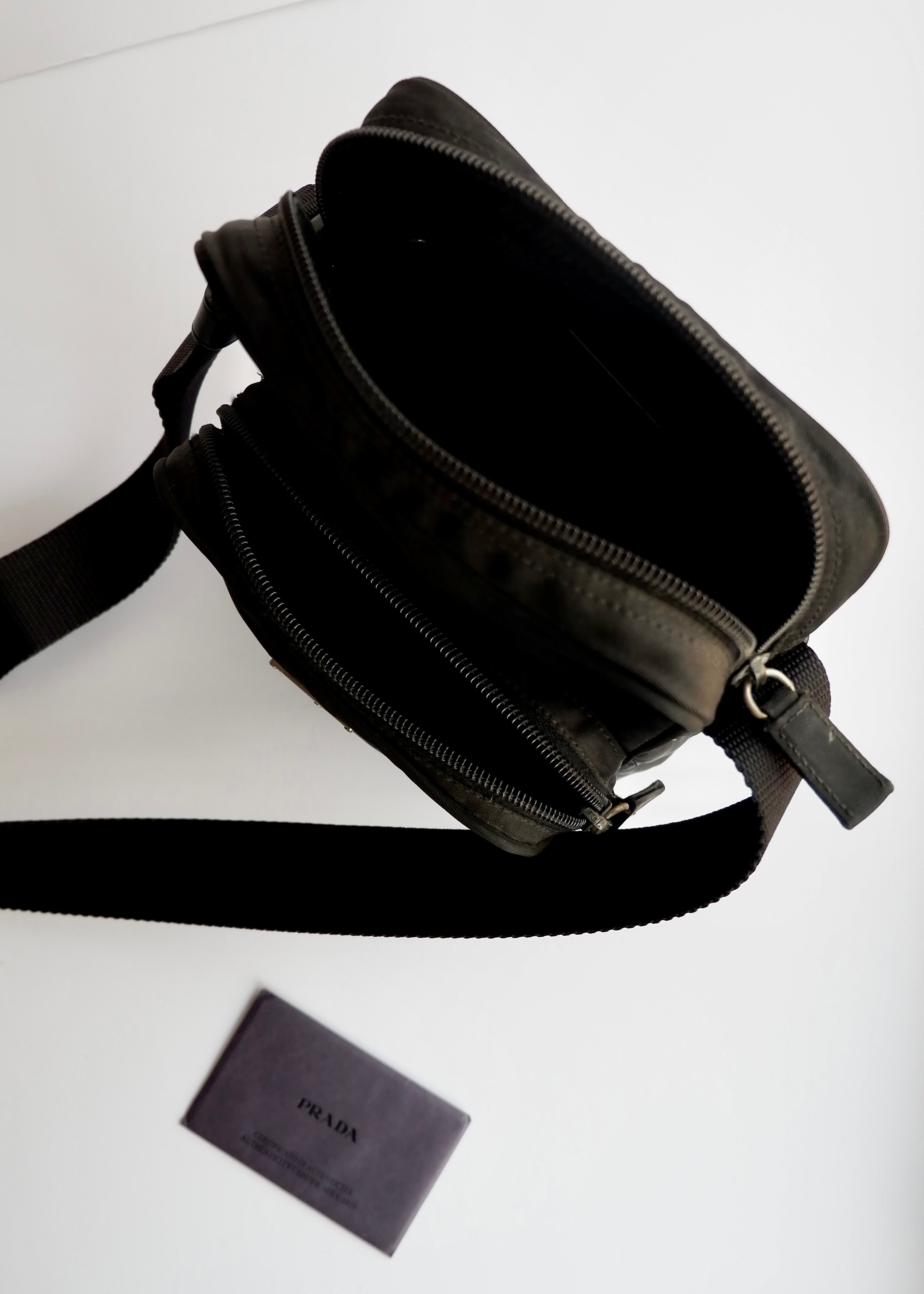 Authentic Preowned Prada Black Nylon Crossbody Bag